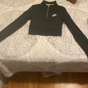 Nike crop top zip-up